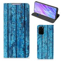 Samsung Galaxy S20 Plus Book | Wallet Case | Wood Blue