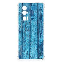 Xiaomi Poco F5 Pro Stevig Telefoonhoesje Wood Blue