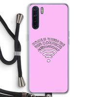 Home Is Where The Wifi Is: Oppo A91 Transparant Hoesje met koord