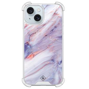 iPhone 13 shockproof hoesje - Marmer paars