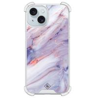 iPhone 13 shockproof hoesje - Marmer paars