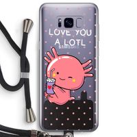 Love You A Lotl: Samsung Galaxy S8 Plus Transparant Hoesje met koord