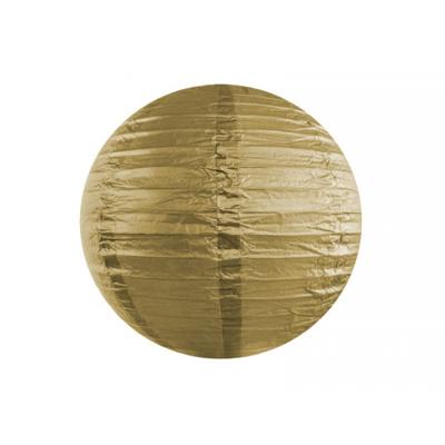 Luxe bol feest lampion - goud - dia 35 cm - papier