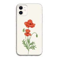 Red poppy: iPhone 11 Transparant Hoesje