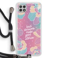 Good stories: Samsung Galaxy A22 4G Transparant Hoesje met koord