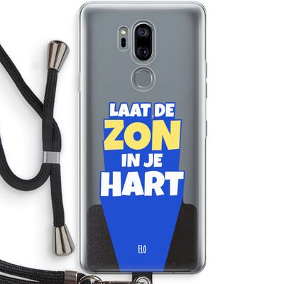 Laat de zon in je hart: LG G7 Thinq Transparant Hoesje met koord
