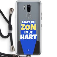 Laat de zon in je hart: LG G7 Thinq Transparant Hoesje met koord