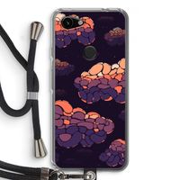 Patroon Wolken: Pixel 3a Transparant Hoesje met koord