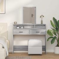 Kaptafel met lade Grijs Sonoma 100 x 41 x 140 cm Bewerkt hout