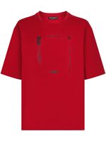 Dolce & Gabbana DGVIB3 text-print cotton T-shirt - Rouge