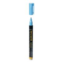 Securit Krijtbord stift - blauw - ronde punt 1-2 mm - Voor borden glas en keramiek Securit Krijtbord stift - blauw - ronde punt 1-2 mm - Voor borden glas en keramiek