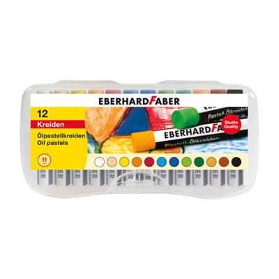 Eberhard Faber ef-522013 oliepastelkrijt 11mm doos a 12 st assorti