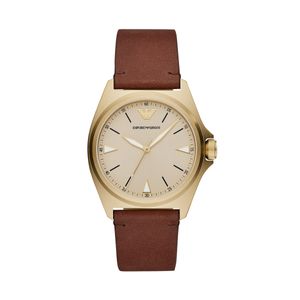 Horlogeband Armani AR11331 Leder Bruin 18mm