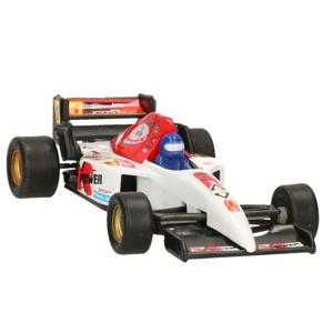Modelauto Formule 1 wagen wit 10 cm   -