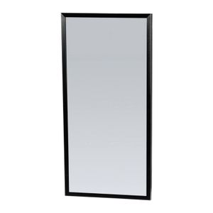 Spiegel Sanitop Silhouette 40x80x2.5 cm Aluminium Zwart