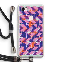 Skew Blush 3: Pixel 3 Transparant Hoesje met koord