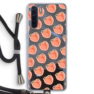 Just peachy: Oppo A91 Transparant Hoesje met koord