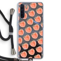 Just peachy: Oppo A91 Transparant Hoesje met koord
