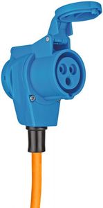 Brennenstuhl 1132910525 power uitbreiding 1,5 m 1 AC-uitgang(en) Buiten Zwart, Blauw, Oranje