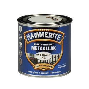 Hammerite Metaallak Direct over Roest Hoogglans - S010 Wit