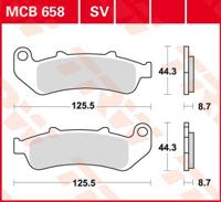 TRW Remblokken, en remschoenen voor de moto, MCB658 Allround organisch