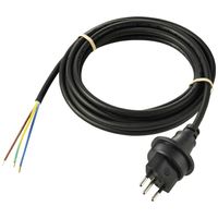 Sygonix SY-5768436 Aansluitkabel Stroom Zwart 5 m - thumbnail