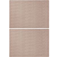 Rechthoekige placemats goud 43 x 30 cm leder look