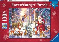 Ravensburger puzzel 100 stukjes Kerstmis in het bos