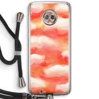Lichte Wolken: Motorola Moto G6 Transparant Hoesje met koord