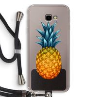 Grote ananas: Samsung Galaxy J4 Plus Transparant Hoesje met koord