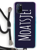 Moatsje!: Oppo A52 Transparant Hoesje met koord