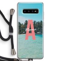 Pacific Dream: Samsung Galaxy S10 Plus Transparant Hoesje met koord Pacific Dream: Samsung Galaxy S10 Plus Transparant Hoesje met koord