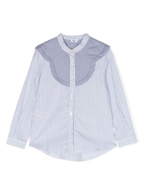 Il Gufo chemise en coton à rayures - Blanc