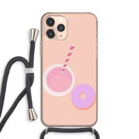 Donut: iPhone 11 Pro Transparant Hoesje met koord Donut: iPhone 11 Pro Transparant Hoesje met koord