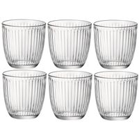 Set van 6x stuks waterglazen/drinkglazen transparant 290 ml - thumbnail