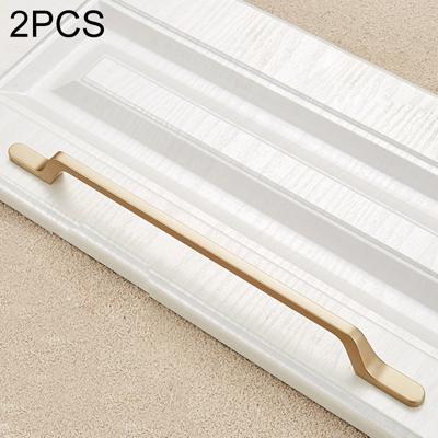 2 stuks 9008-224 moderne eenvoudige kast deur handvat lade kast zink legering handvat (goud)