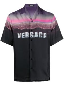 Versace chemise Versace Hills en soie - Noir