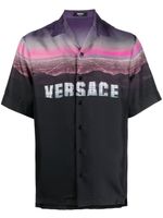 Versace chemise Versace Hills en soie - Noir - thumbnail