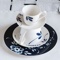 Villeroy & Boch Old Luxembourg Brindille Ontbijtbord Rond Porselein Blauw, Wit 1 stuk(s) - thumbnail