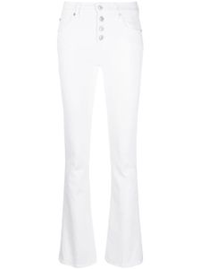 7 For All Mankind jean évasé à taille haute - Blanc