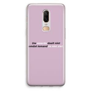 uw waarde daalt niet: OnePlus 6 Transparant Hoesje
