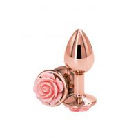 NS Novelties - Rear Assets Rose Aluminium Buttplug Small Roze - thumbnail