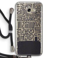 Moroccan Print: Samsung Galaxy A5 (2017) Transparant Hoesje met koord