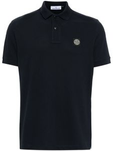 Stone Island polo en coton piqué - Bleu