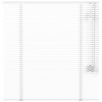 Leen Bakker - Fenstr Jaloezie 25mm Glans - (10331) - Aluminium - Wit - 120x10x10 Cm