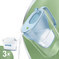 Brita Style Eco Waterfilterkan Blauw + 3 Maxtra Filterpatronen Brita Style Eco Waterfilterkan Blauw + 3 Maxtra Filterpatronen