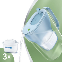 Brita Style Eco Waterfilterkan Blauw + 3 Maxtra Filterpatronen