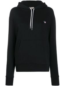 Maison Kitsuné sweat à capuche à patch logo - Noir