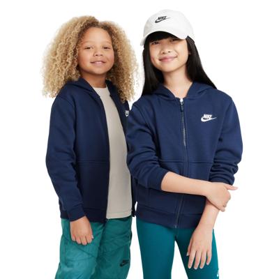 Nike Sportswear Club Fleece Vest Kids Donkerblauw Wit Nike Sportswear Club Fleece Vest Kids Donkerblauw Wit