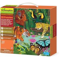 Dam Thinking kits vloerpuzzel 3d regenwoud Dam Thinking kits vloerpuzzel 3d regenwoud